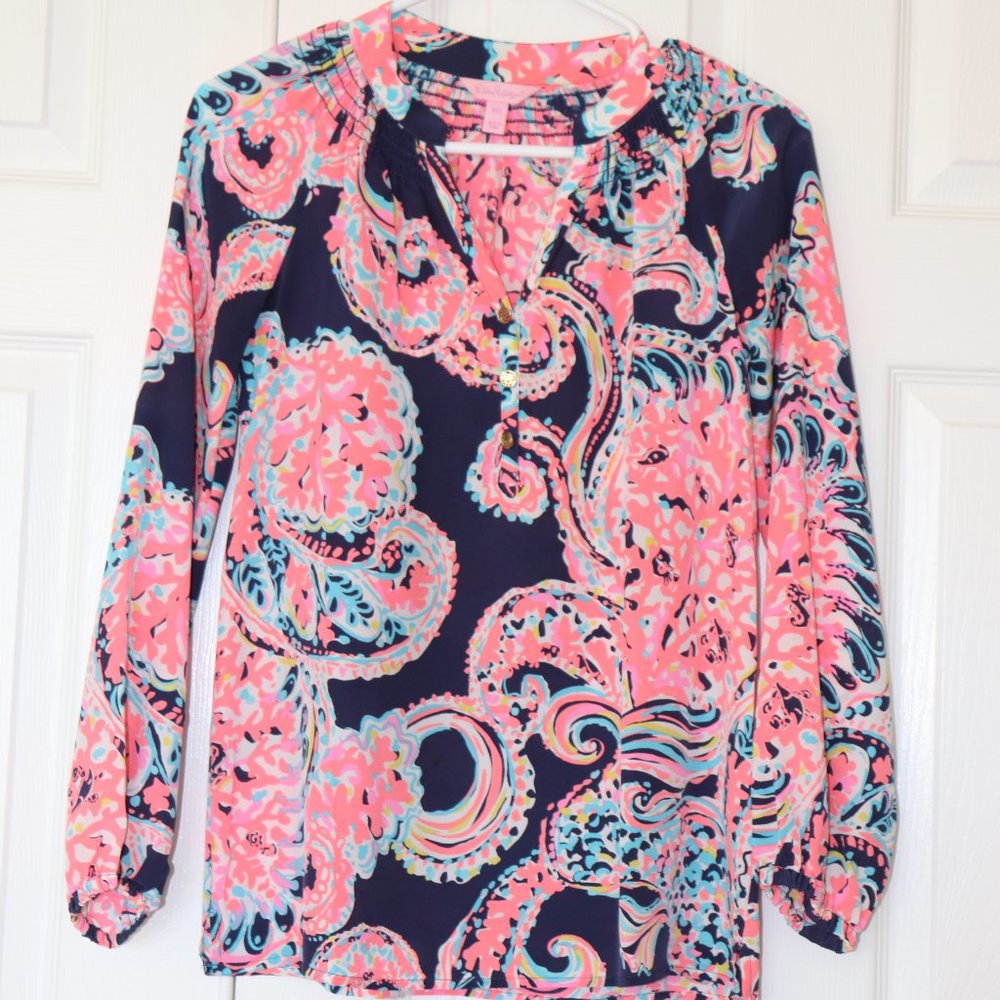 Lilly Pulitzer Elsa Silk Top